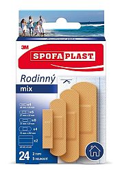 3M SPOFAPLAST č.603 Náplasti Rodinný mix 2 typy 5 vel 24 ks