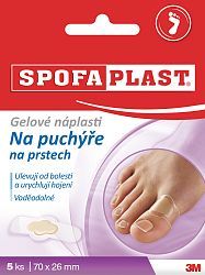 3M Spofaplast č. 911 Gélové náplasti na pľuzgiere na prstoch malé 70 x 26 mm 5 ks