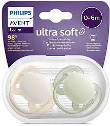 Avent Philips šidítko Ultrasoft Premium 2 ks oranžová