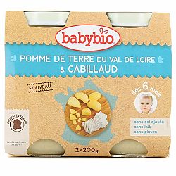 Babybio brambory s treskou 2 x 200 g