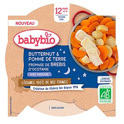 Babybio zemiaky + maslová tekvica + ovčí syr 230g