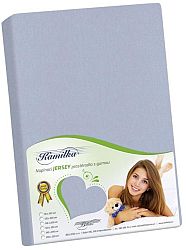 Bellatex jersey prestieradlo Kamilka svetlo sivá 160x200