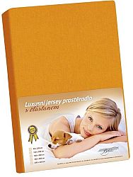 Bellatex plachta jersey s elastanom oranžová 160x200