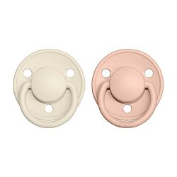 Bibs De Lux silikon 2 ks Ivory / blush