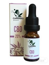 CANNABIOpharm CBD konopný olej 20% 10 ml