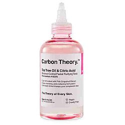 Carbon Theory Tea Tree Oil & Citric Acid čistiace tonikum pre problematickú pleť akné 250 ml