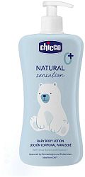 CHICCO Mlieko telové Natural Sensation s bambuckým maslom a vitamínom E 500ml, 0m+