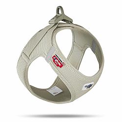 CURLI Postroj pre psy so sponou Air-Mesh Light Tan M, 6-9 kg