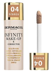 Dermacol Vysoko krycí make-up a korektor Infinity Multi-Use Super Coverage Waterproof Touch 04 Bronze 20 g