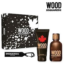 Dsquared? Wood For Him EDT 100 ml + sprchový gel 100 ml + klíčenka darčeková sada