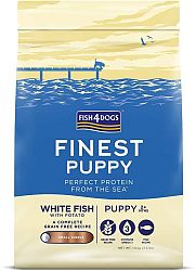 FISH4DOGS Granule malé pre šteniatka Finest biela ryba so zemiakmi 1,5kg, 2m+