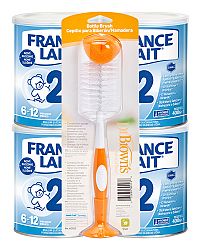 France Lait 2 + Dr.Browns Kefa na fľaše MIX