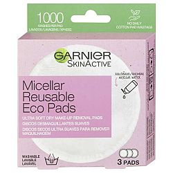 Garnier SkinActive Micellar Reusable Eco Pads pratelné odličovací tamponky 3 ks