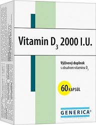 Generica Vitamin D3 2000 I.U. 60 kapsúl