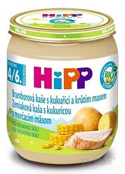 HiPP Kukurica a zemiaky s morčacím mäsom 125 g