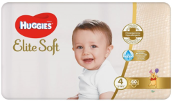 HUGGIES Elite Soft 4 8-14 kg 60 ks