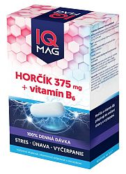 IQ Mag hořčík 375 mg + B6 + kys.listová 60 tabliet