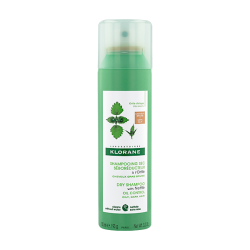 Klorane Nettle suchý šampón pre mastné tmavé vlasy 150 ml