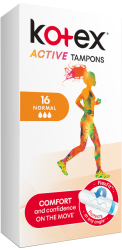 Kotex Tampony Active Normal 16 ks