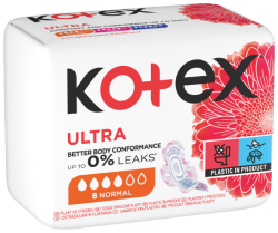 KOTEX vložky Ultra Normal single 8 ks