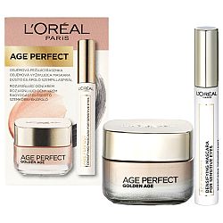 L´Oréal Paris Age Perfect Golden Age oční krém Age Perfect Golden Age 15 ml + řasenka Age Perfect Densifying 7,4 ml Black darčeková sada