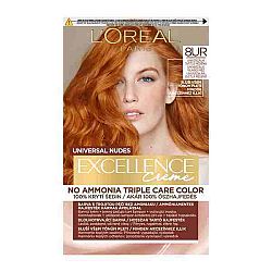 L'Oréal Paris Excellence Creme Triple Protection Farba na vlasy Všetky typy vlasov Farbené vlasy 8ur universal light copper 48 ml