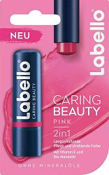 Labello Caring Beauty Pink farebný balzam na pery 4,8 g