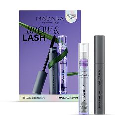 Mádara Brow & Lash rastové sérum na mihalnice a obočie 4,25 ml + objemová riasenka 6 ml