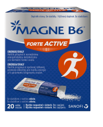 Magne B6 Forte Active prášok vo vrecúškach 20 ks