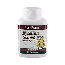 MedPharma Kyselina listová 800mcg 107 tabliet