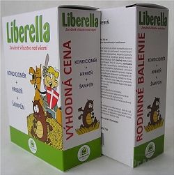 NH Liberella rodinné balenie kondicioner 125 ml + hrebeň + šampón 250 ml darčeková sada