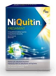 NiQuitin Freshmint 4 mg liečivé žuvačky gum.med.100 x 4 mg