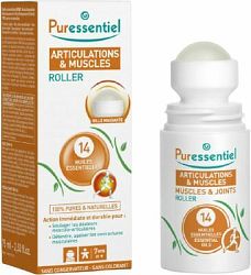 Puressentiel roll-on na boľavé svaly a kĺby 14 esenciálnych olejov 75 ml