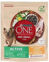 Purina One Mini Active Chicken Rice 0,8 kg