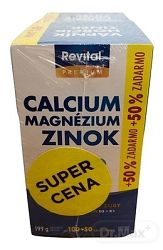 Revital VÁPNIK HORČÍK ZINOK + VITAMÍNY D3 a K1 DUOPACK tbl 2 x 150 zadarmo 1 set