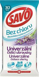 SAVO UNIVERZÁLNE ČISTIACE UTIERKY LEVANDUĽA 30 ks