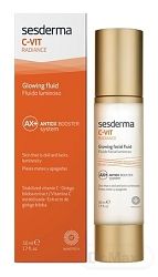 Sesderma C-Vit Radiance rozjasňujúci fluid pre unavenú pleť Vitamin C 50 ml