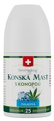 Swiss Medicus Konská Masť s konopou chladivá masážny roll-on 90 ml