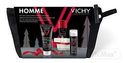 Vichy Homme Xmas 2022 hydratačný krém 50 ml + sprchový gél 100 ml + roll-on antiperspirant 50 ml darčeková sada