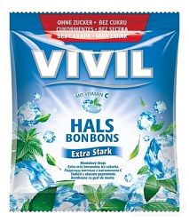 VIVIL Extra silný mentol + vitamín C bez cukru 60 g