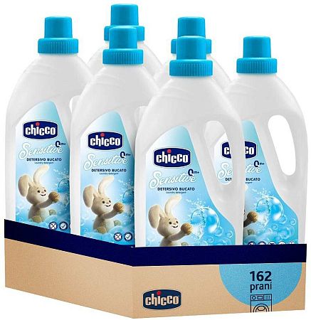 6x CHICCO Prostriedok prací detský Sensitive 1,5 l (27 praní)