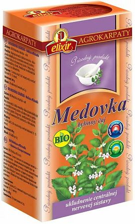 Agrokarpaty Bio Medovka bylinný čaj čistý prír. produkt 20 x 2 g