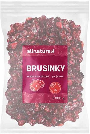 ALLNATURE Brusnice sušené 1000 g