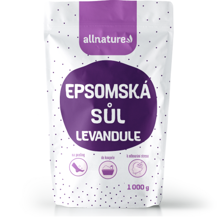 Allnature Epsom Salt Lavender kúpeľová soľ 1000 g