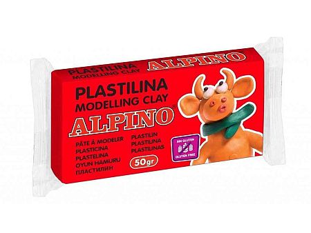 Alpino Modelovacia hmota 1ks 50g červená