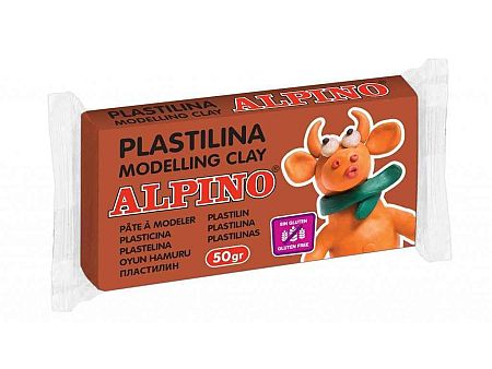 Alpino Modelovacia hmota 1ks 50g hnedá