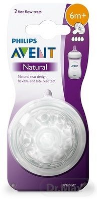 Avent náhradný cumlík natural 2 ks transparentná