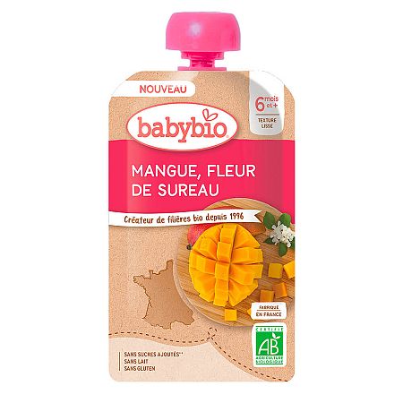 Babybio Mango bazový kvet 5 x 120 g