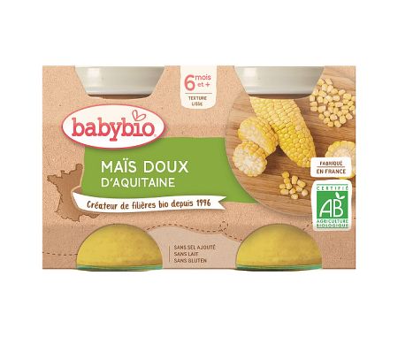 Babybio sladká kukurica 2 x 130 g