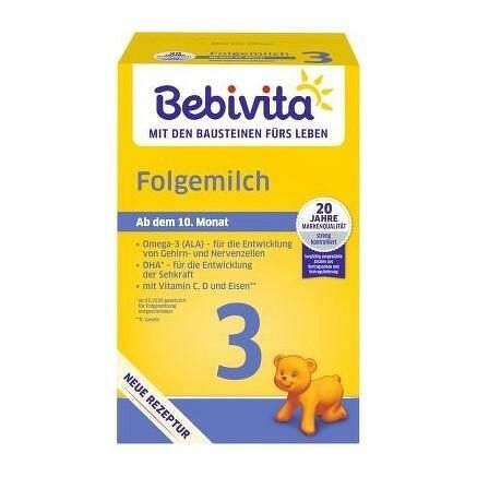 BEBIVITA Mlieko 3 Instantné následná mliečna výživa od uk. 9. mesiaca, 500 g